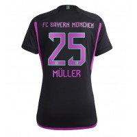 Camisa de time de futebol Bayern Munich Thomas Muller #25 Replicas 2º Equipamento Feminina 2023-24 Manga Curta